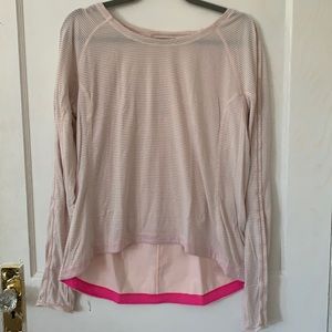 Lululemon Silver Lining Long Sleeve Parfait Pink